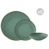 EASY LIFE Servizio Da Tavola 18 Pezzi GALLERY GREEN