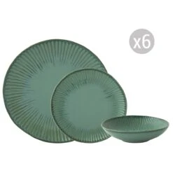 EASY LIFE Servizio Da Tavola 18 Pezzi GALLERY GREEN