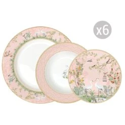EASY LIFE Servizio Da Tavola 18 Pezzi JARDIN DE REVES