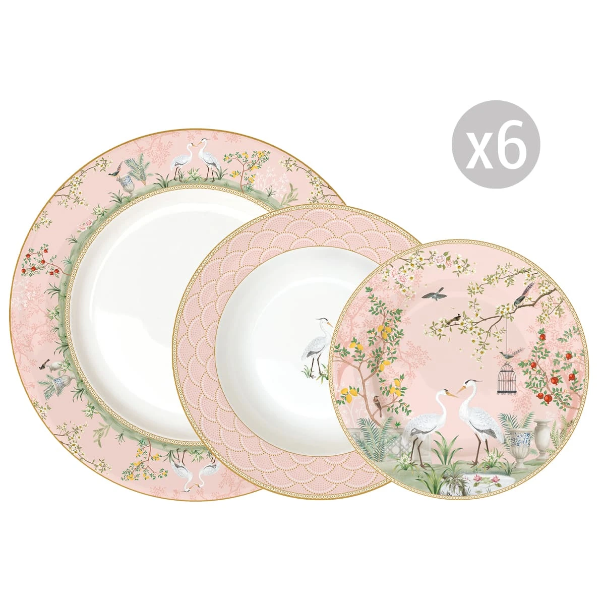 EASY LIFE Servizio Da Tavola 18 Pezzi JARDIN DE REVES 1 EASY LIFE Servizio Da Tavola 18 Pezzi JARDIN DE REVES