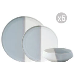 EASY LIFE Servizio Da Tavola 18 Pezzi DOUBLE GREY