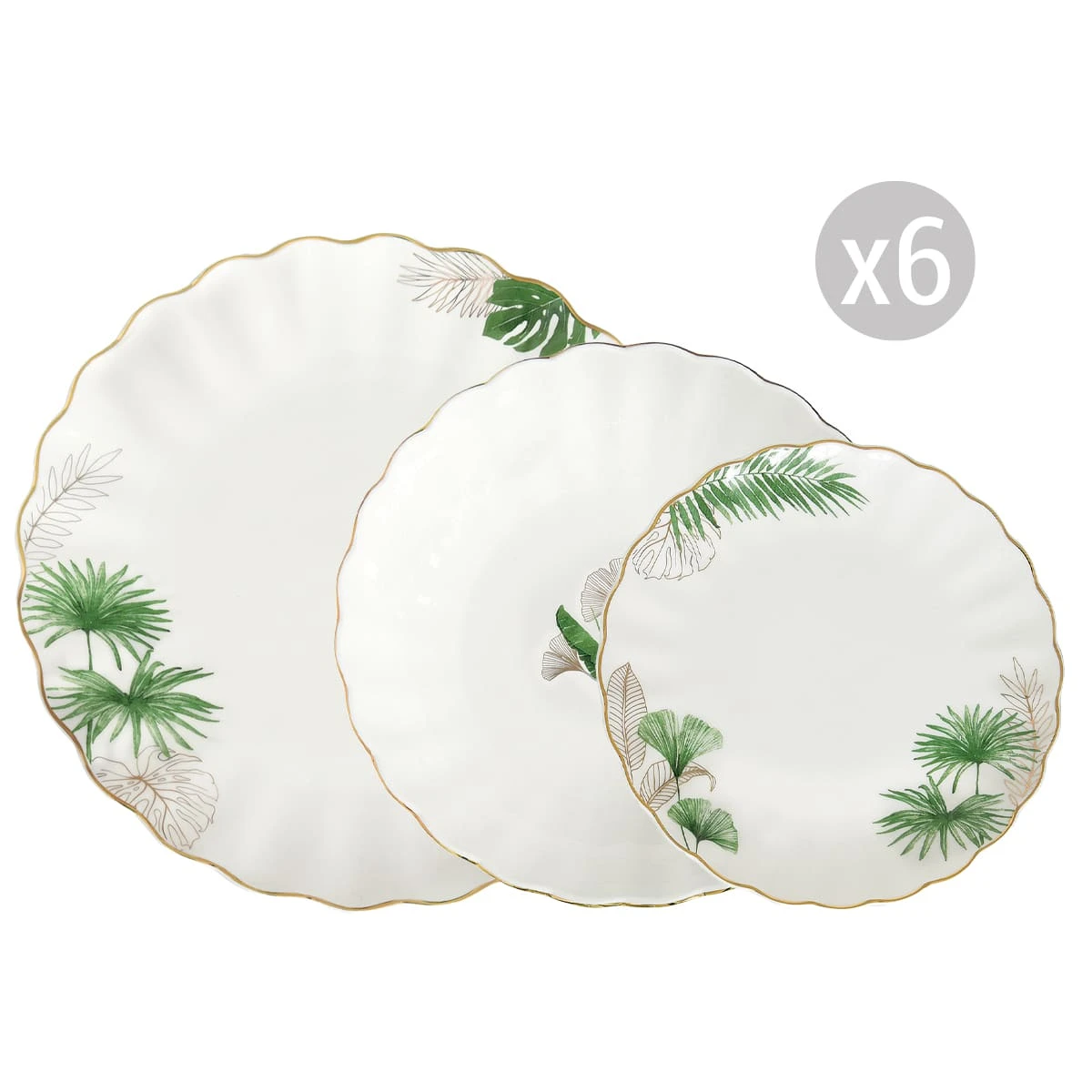 EASY LIFE Servizio Da Tavola 18 Pezzi EXOTIQUE 1 EASY LIFE Servizio Da Tavola 18 Pezzi EXOTIQUE