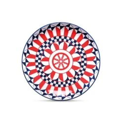 EASY LIFE Piatto Frutta Rosso/blu TAORMINA