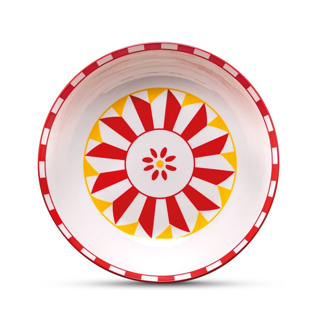 EASY LIFE Piatto Fondo Giallo/rosso TAORMINA 1 EASY LIFE Piatto Fondo Giallo/rosso TAORMINA