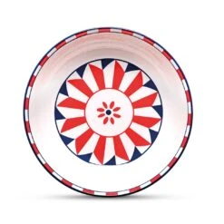 EASY LIFE Piatto Fondo Rosso/blu TAORMINA