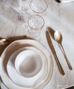 EASY LIFE Set 2 Ciotole In Porcellana Ø22 Cm. WHITE -Easy Life artesanal10 1