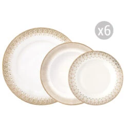 EASY LIFE Servizio Da Tavola 18 Pezzi FESTIVE