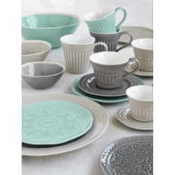 EASY LIFE Set 2 Ciotole Insalata 22,5×19,5 Cm In Porcellana BEIGE -Easy Life immagine secondaria abitare 2