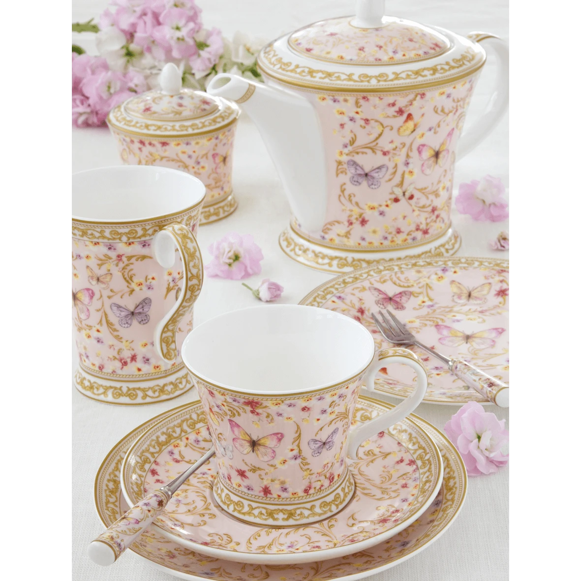 EASY LIFE Teiera In Bone China MAJESTIC BUTTERFLIES 3 EASY LIFE Teiera In Bone China MAJESTIC BUTTERFLIES - Image 3