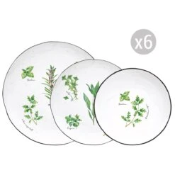 EASY LIFE Servizio Da Tavola 18 Pezzi HERBARIUM