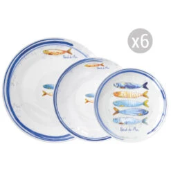 EASY LIFE Servizio Da Tavola 18 Pezzi BORD DE MER